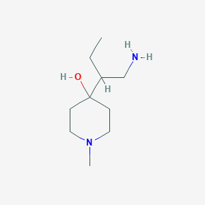 4-(1-Aminobutan-2-yl)-1-methylpiperidin-4-ol