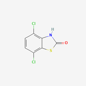molecular formula C7H3Cl2NOS B1317157 4,7-二氯苯并[d]噻唑-2(3H)-酮 CAS No. 87553-89-7