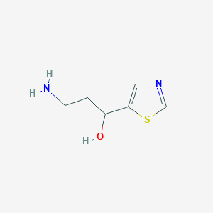 3-Amino-1-(1,3-thiazol-5-YL)propan-1-OL