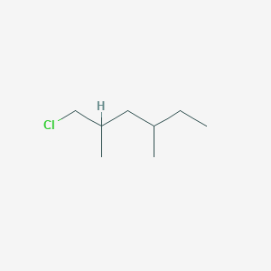 molecular formula C8H17Cl B13171628 1-Chloro-2,4-dimethylhexane 