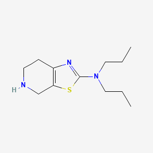 molecular formula C12H21N3S B13171643 N,N-Dipropyl-4H,5H,6H,7H-[1,3]thiazolo[5,4-c]pyridin-2-amine 