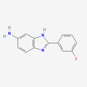 2-(3-Fluorophenyl)-1H-1,3-benzodiazol-5-amine