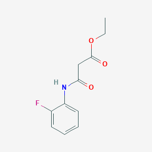 molecular formula C11H12FNO3 B1317179 Propanoic acid, 3-[(2-fluorophenyl)amino]-3-oxo-, ethyl ester 