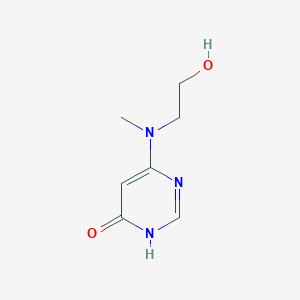 6-[(2-Hydroxyethyl)(methyl)amino]-3,4-dihydropyrimidin-4-one