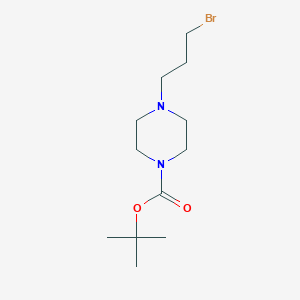 molecular formula C12H23BrN2O2 B1317183 叔丁基 4-(3-溴丙基)哌嗪-1-羧酸酯 CAS No. 655225-02-8