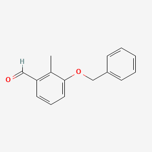 molecular formula C15H14O2 B1317186 3-(Benzyloxy)-2-methylbenzaldehyde CAS No. 918524-14-8