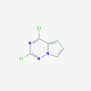 molecular formula C6H3Cl2N3 B1317187 2,4-Dichloropyrrolo[2,1-f][1,2,4]triazine CAS No. 918538-05-3