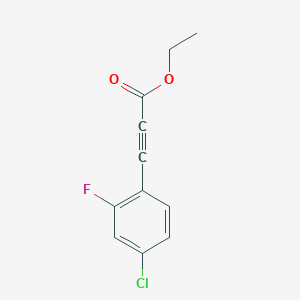 Ethyl 3-(4-chloro-2-fluorophenyl)prop-2-ynoate