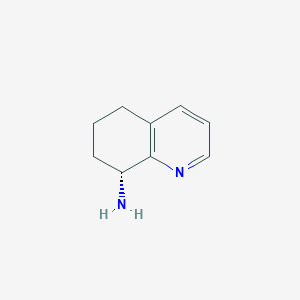 molecular formula C9H12N2 B1317200 (R)-5,6,7,8-Tetrahydroquinolin-8-amine CAS No. 369655-84-5