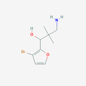 3-Amino-1-(3-bromofuran-2-yl)-2,2-dimethylpropan-1-ol