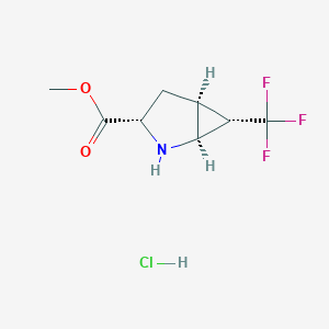 Methyl (1S,3S,5S,6S)-6-(trifluoromethyl)-2-azabicyclo[3.1.0]hexane-3-carboxylate hydrochloride