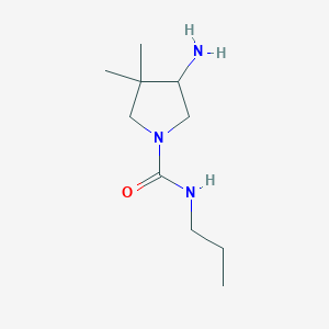 4-Amino-3,3-dimethyl-N-propylpyrrolidine-1-carboxamide