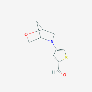 4-{2-Oxa-5-azabicyclo[2.2.1]heptan-5-yl}thiophene-2-carbaldehyde