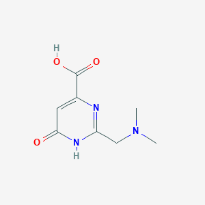 2-[(dimethylamino)methyl]-6-oxo-1H-pyrimidine-4-carboxylic acid