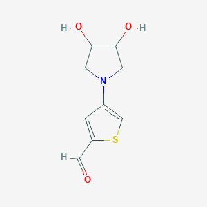 4-(3,4-Dihydroxypyrrolidin-1-yl)thiophene-2-carbaldehyde