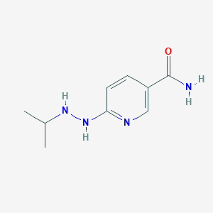 6-[2-(Propan-2-yl)hydrazin-1-yl]pyridine-3-carboxamide