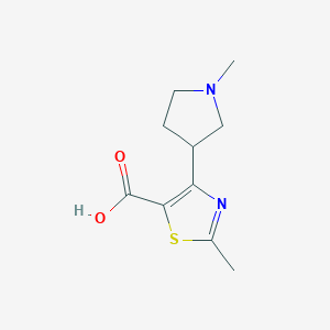 2-Methyl-4-(1-methylpyrrolidin-3-yl)-1,3-thiazole-5-carboxylic acid