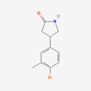 4-(4-Bromo-3-methylphenyl)pyrrolidin-2-one