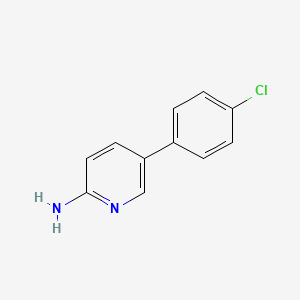 molecular formula C11H9ClN2 B1317218 5-(4-Chlorophenyl)pyridin-2-amine CAS No. 84596-08-7