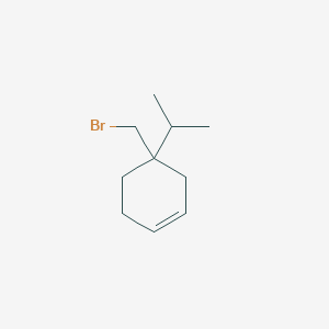 4-(Bromomethyl)-4-(propan-2-yl)cyclohex-1-ene