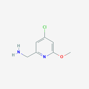 molecular formula C7H9ClN2O B13172227 (4-Chloro-6-methoxypyridin-2-YL)methanamine CAS No. 1060810-39-0