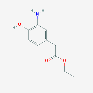 molecular formula C10H13NO3 B1317223 2-(3-氨基-4-羟基苯基)乙酸乙酯 CAS No. 86818-19-1