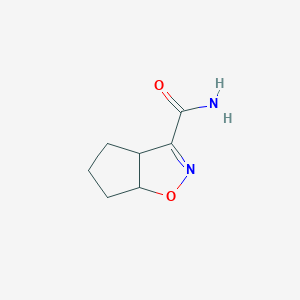 molecular formula C7H10N2O2 B13172246 4,5,6,6a-tetrahydro-3aH-cyclopenta[d][1,2]oxazole-3-carboxamide 