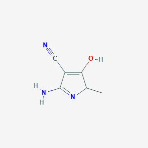 2-amino-5-methyl-4-oxo-4,5-dihydro-1H-pyrrole-3-carbonitrile