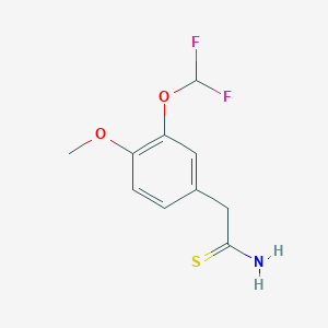 2-[3-(Difluoromethoxy)-4-methoxyphenyl]ethanethioamide