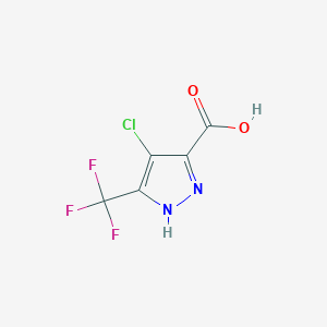 4-chloro-5-(trifluoromethyl)-1H-pyrazole-3-carboxylic acid