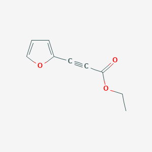 molecular formula C9H8O3 B13172318 Ethyl 3-(furan-2-yl)prop-2-ynoate 