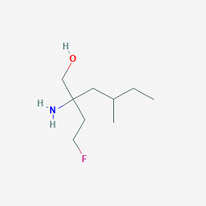 2-Amino-2-(2-fluoroethyl)-4-methylhexan-1-ol