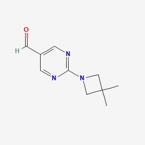 2-(3,3-Dimethylazetidin-1-yl)pyrimidine-5-carbaldehyde