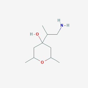 4-(1-Aminopropan-2-yl)-2,6-dimethyloxan-4-ol