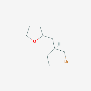 2-[2-(Bromomethyl)butyl]oxolane