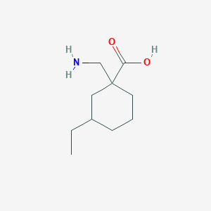 1-(Aminomethyl)-3-ethylcyclohexane-1-carboxylic acid