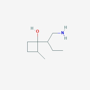 1-(1-Aminobutan-2-yl)-2-methylcyclobutan-1-ol