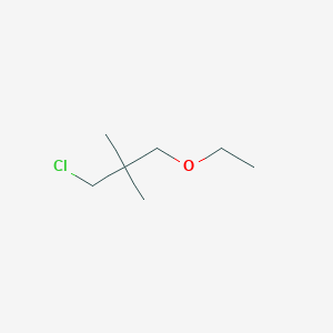 molecular formula C7H15ClO B13172412 1-Chloro-3-ethoxy-2,2-dimethylpropane 