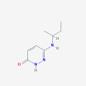 molecular formula C8H13N3O B1317242 3(2H)-吡啶酮，6-[(1-甲基丙基)氨基]- CAS No. 88259-83-0