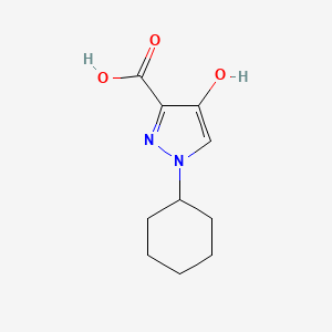 1-Cyclohexyl-4-hydroxy-1H-pyrazole-3-carboxylic acid