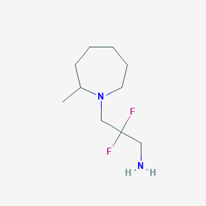 2,2-Difluoro-3-(2-methylazepan-1-yl)propan-1-amine