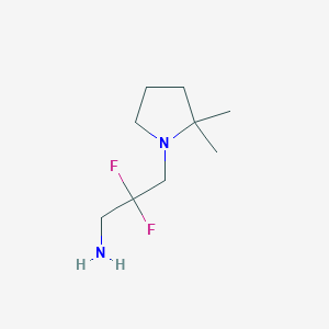 3-(2,2-Dimethylpyrrolidin-1-yl)-2,2-difluoropropan-1-amine