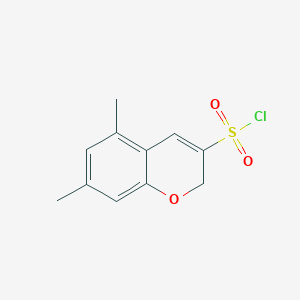 5,7-dimethyl-2H-chromene-3-sulfonyl chloride