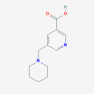 5-((Piperidin-1-YL)methyl)pyridine-3-carboxylicacid