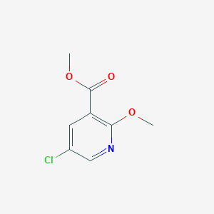 molecular formula C8H8ClNO3 B1317250 5-氯-2-甲氧基烟酸甲酯 CAS No. 82060-51-3