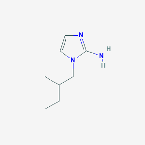 molecular formula C8H15N3 B13172502 1-(2-Methylbutyl)-1H-imidazol-2-amine 