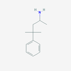 molecular formula C12H19N B1317253 4-甲基-4-苯基戊-2-胺 CAS No. 24854-91-9