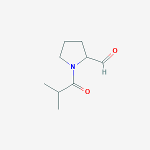 1-(2-Methylpropanoyl)pyrrolidine-2-carbaldehyde