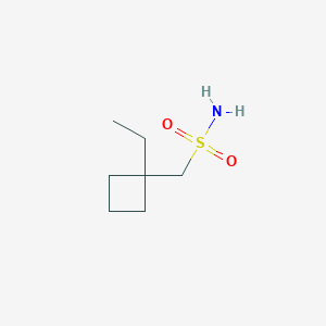 molecular formula C7H15NO2S B13172534 (1-Ethylcyclobutyl)methanesulfonamide 