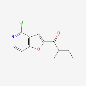 1-{4-Chlorofuro[3,2-c]pyridin-2-yl}-2-methylbutan-1-one